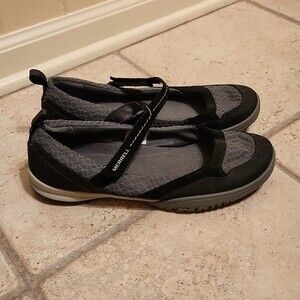 Merrell Women's Black & Gray Slip-on Shoes Size 9.5